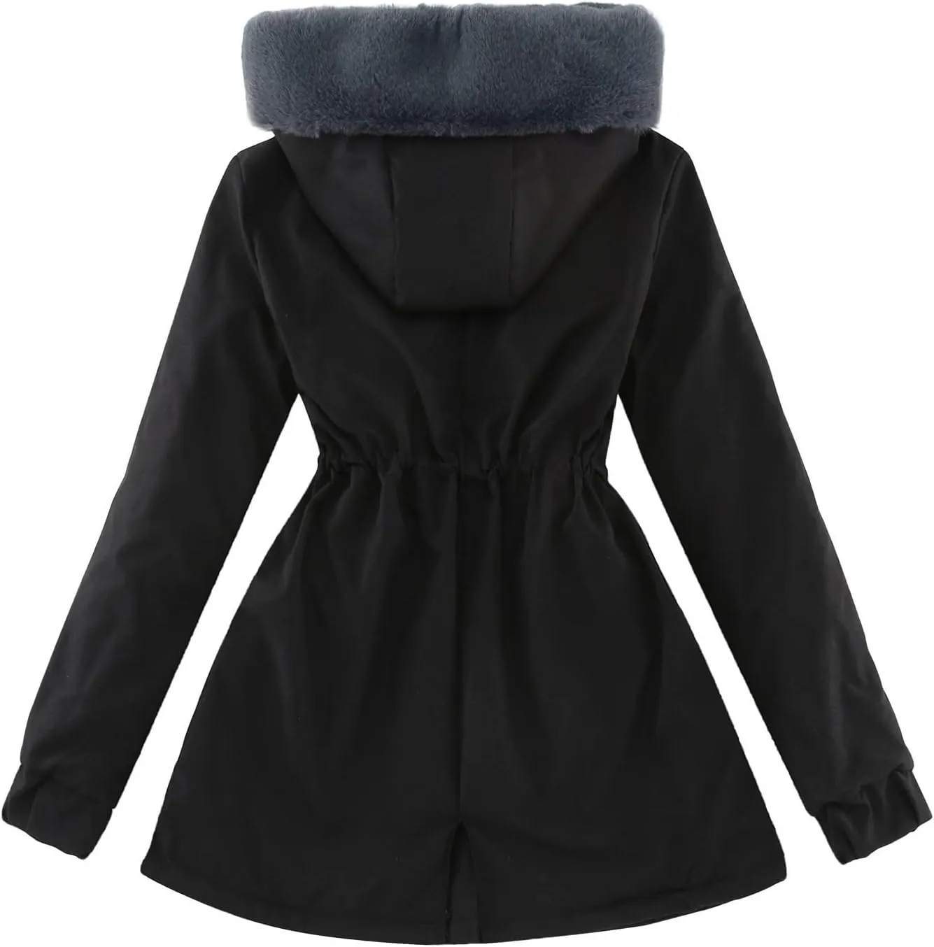 2023 Winter Coat for Women Fleece Lined Overcoat Warm Windbreaker Jacket Ladies Thicken Long Hooded Coats Plus Size Outwear