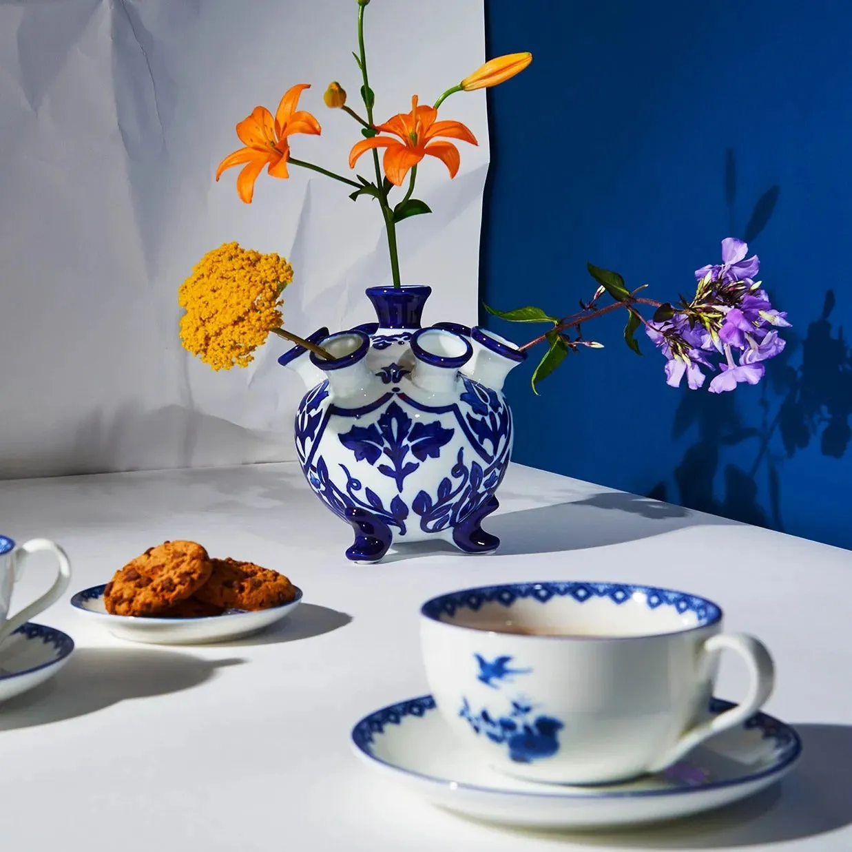 &KLEVERING - VASE TULIP BLUE