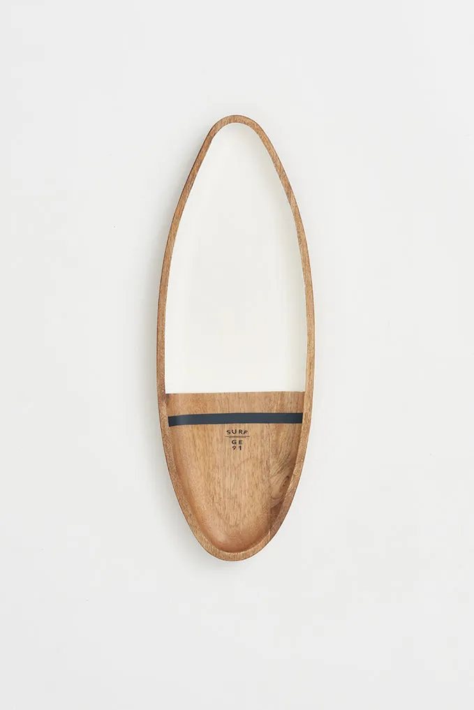Bandeja tabla de surf pequeña en madera