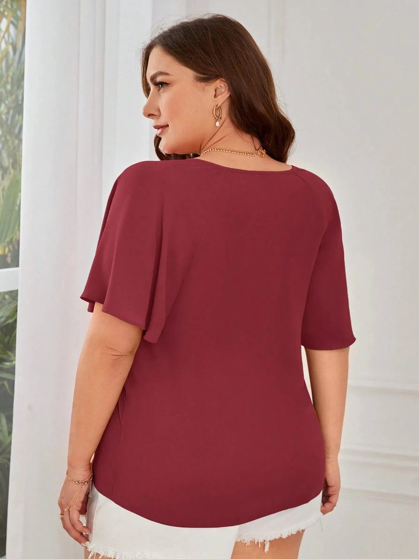 Blusa Classica Com Gola De Amarração - Flora