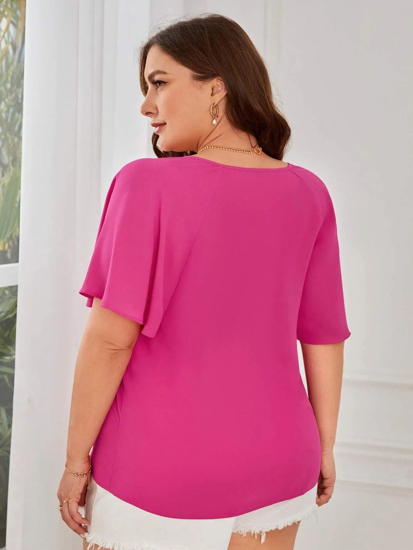 Blusa Classica Com Gola De Amarração - Flora