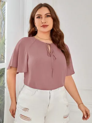 Blusa Classica Com Gola De Amarração - Flora