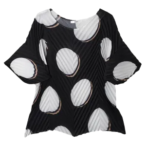 Blusa Plisada Lunares