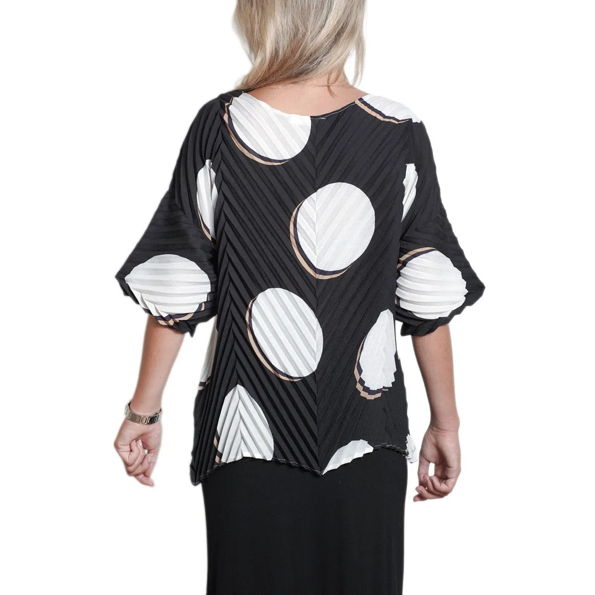 Blusa Plisada Lunares