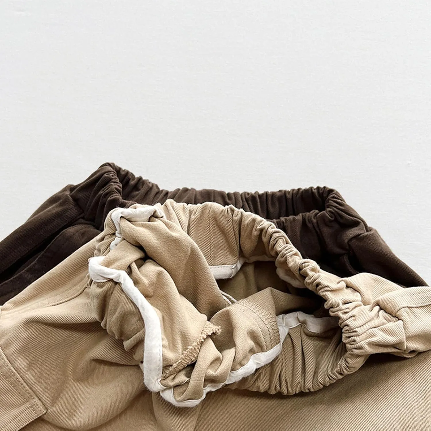 Boys Baggy Cargo Pants Hip Hop Wide Leg Trousers Casual Loose Long Pants Elastic Waisted Streetwear Palazzo Joggers