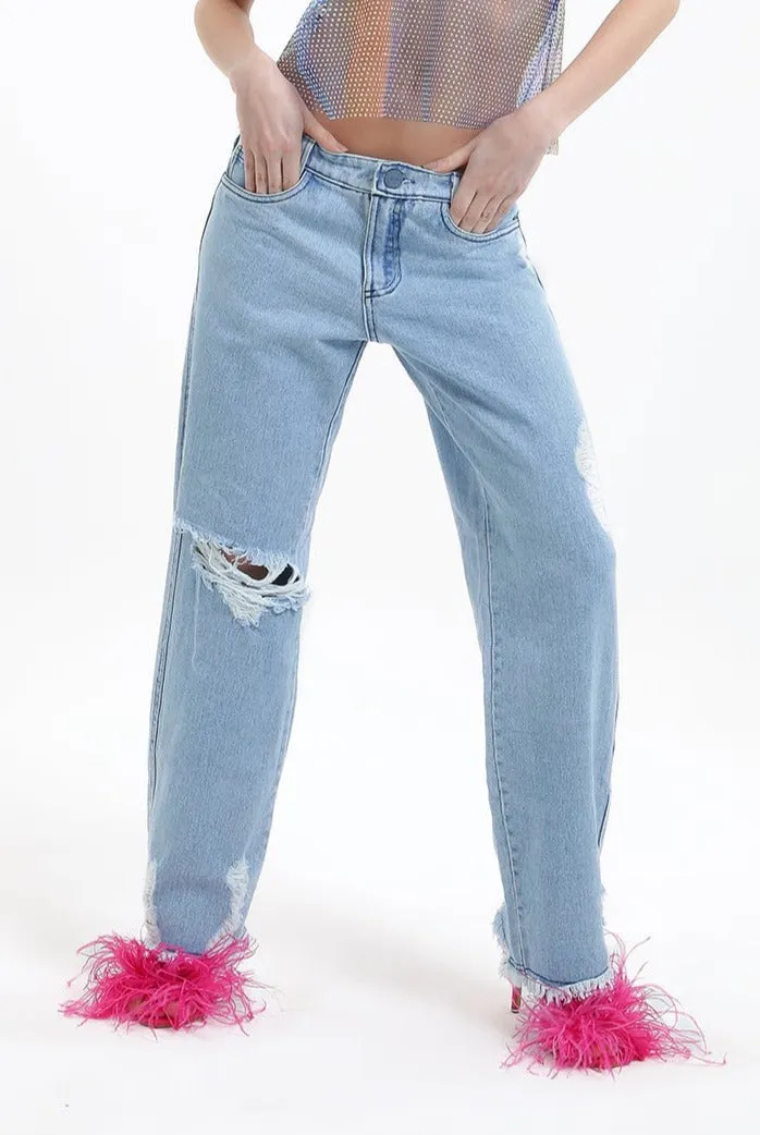 Calça Boyfriend Cintura Baixa