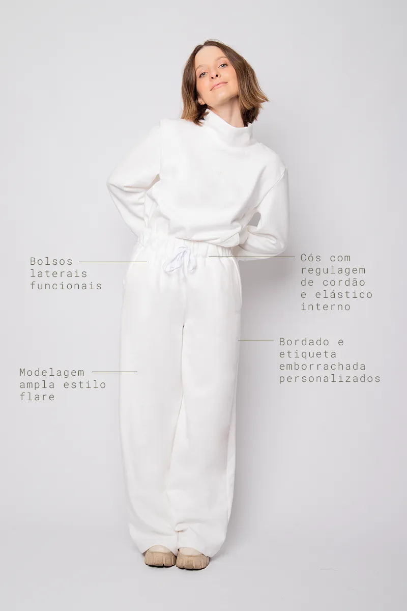 Calça de moletom Sossego - Off White