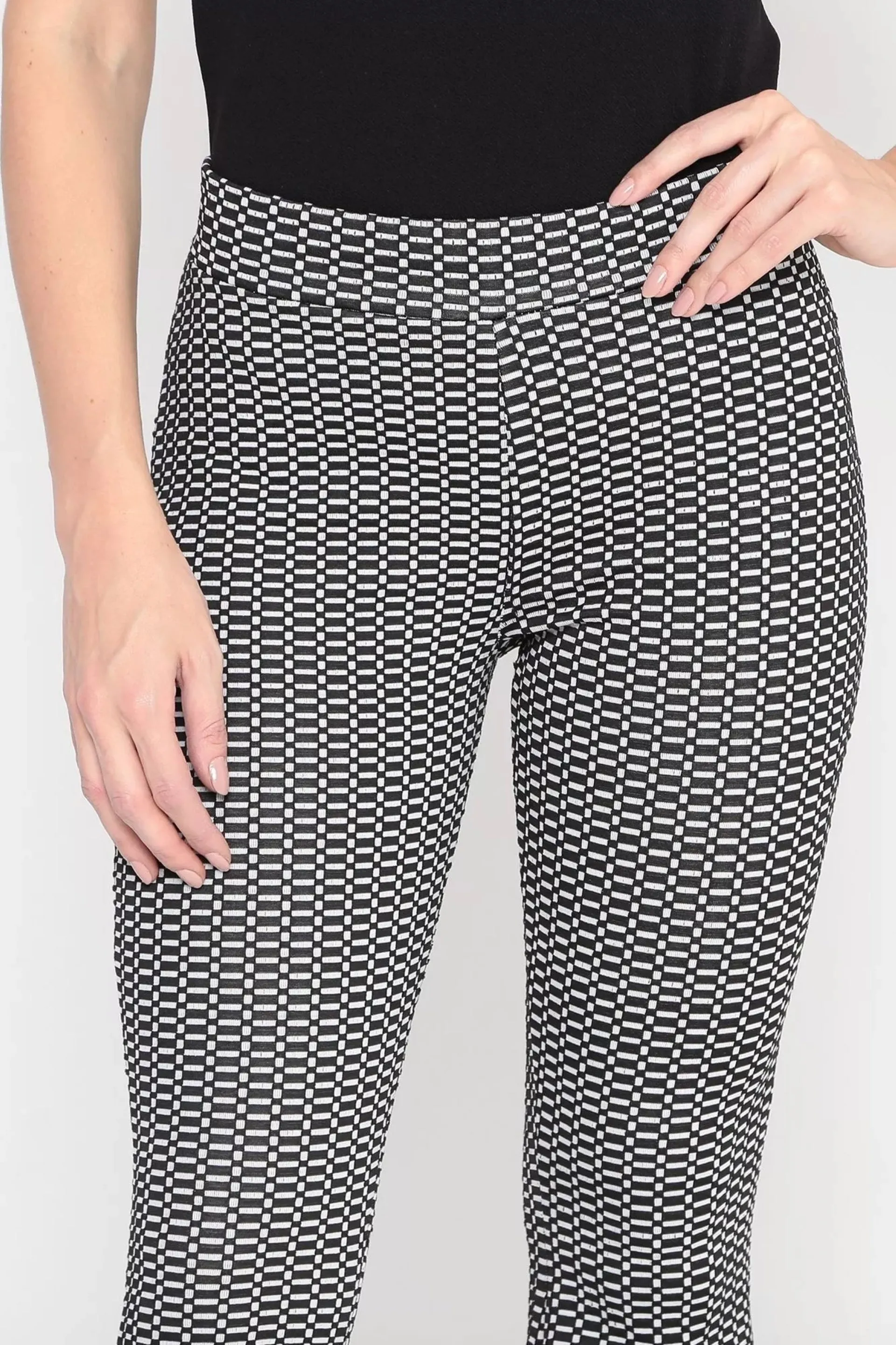 CALÇA FLARE JACQUARD