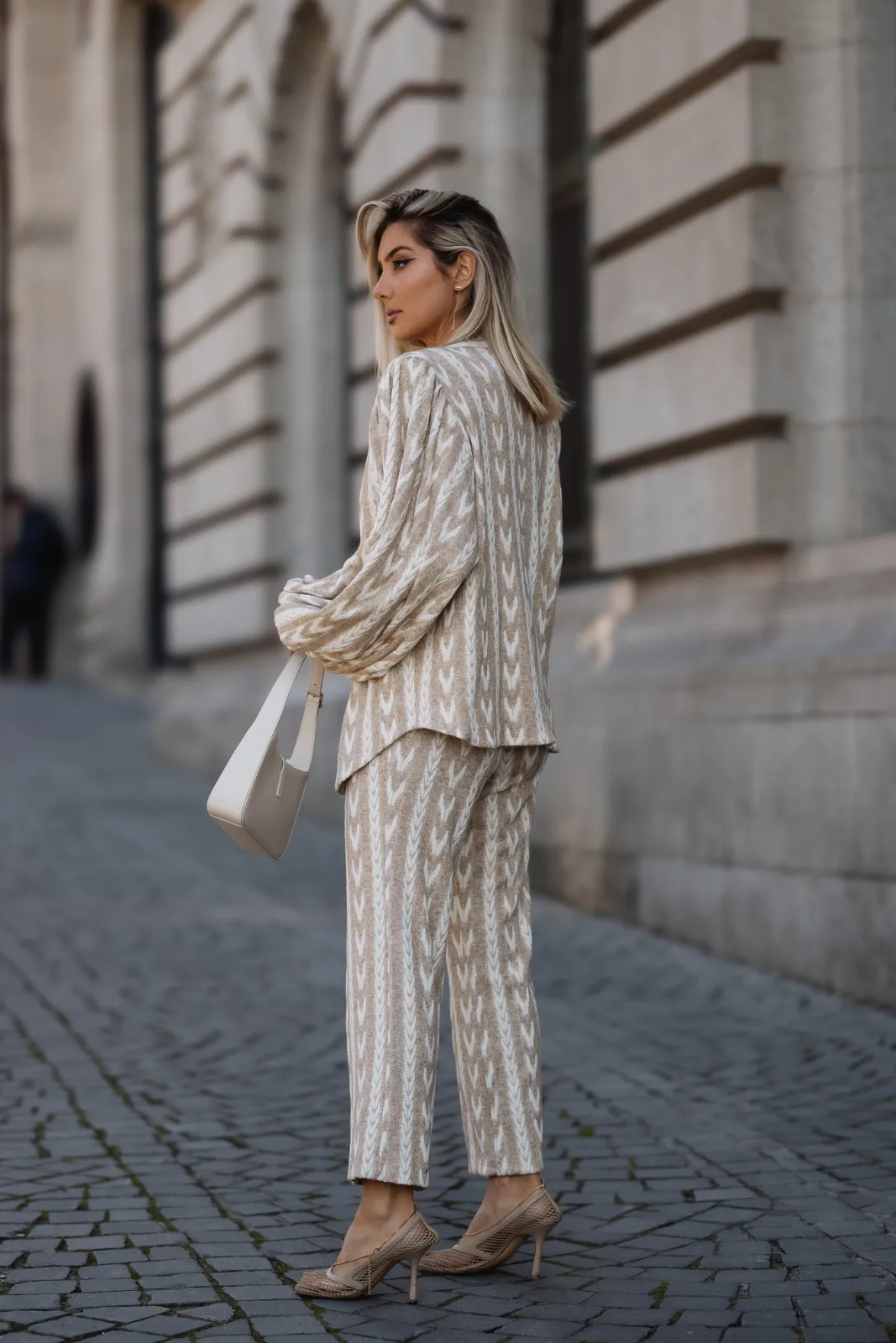 CALÇA MALHA BEGE