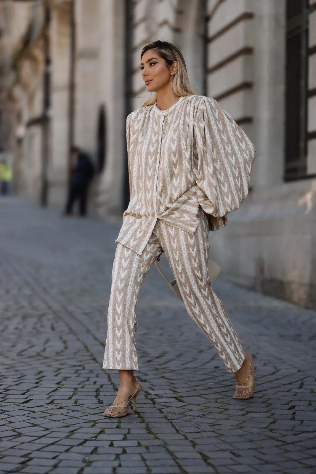 CALÇA MALHA BEGE