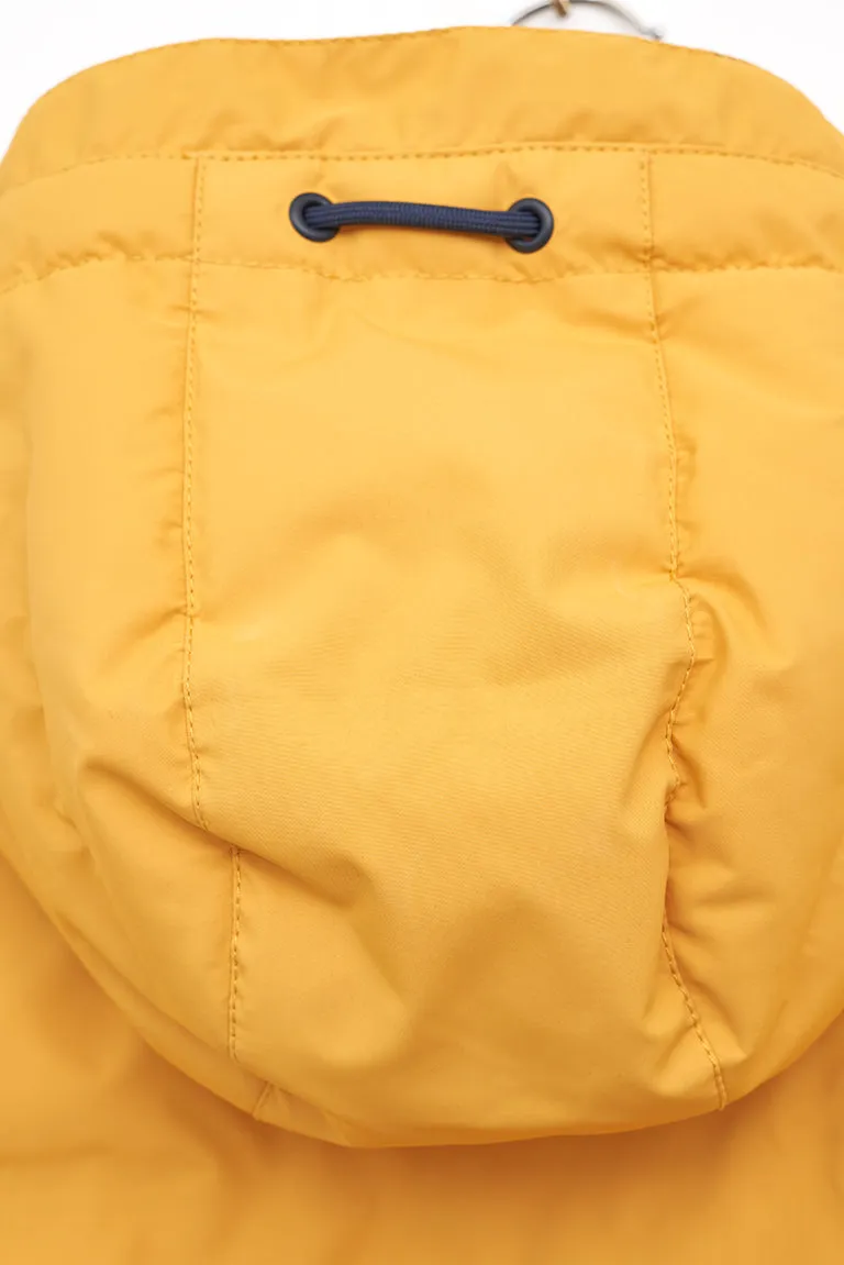 Cazadora impermeable puffy con capucha