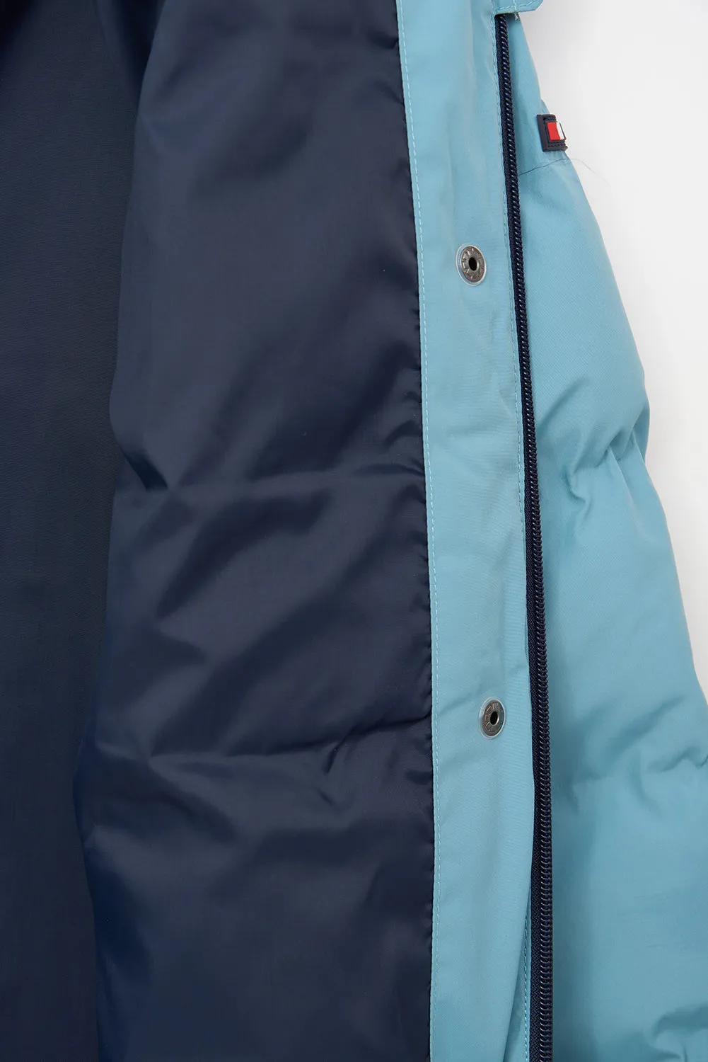 Cazadora impermeable puffy con capucha