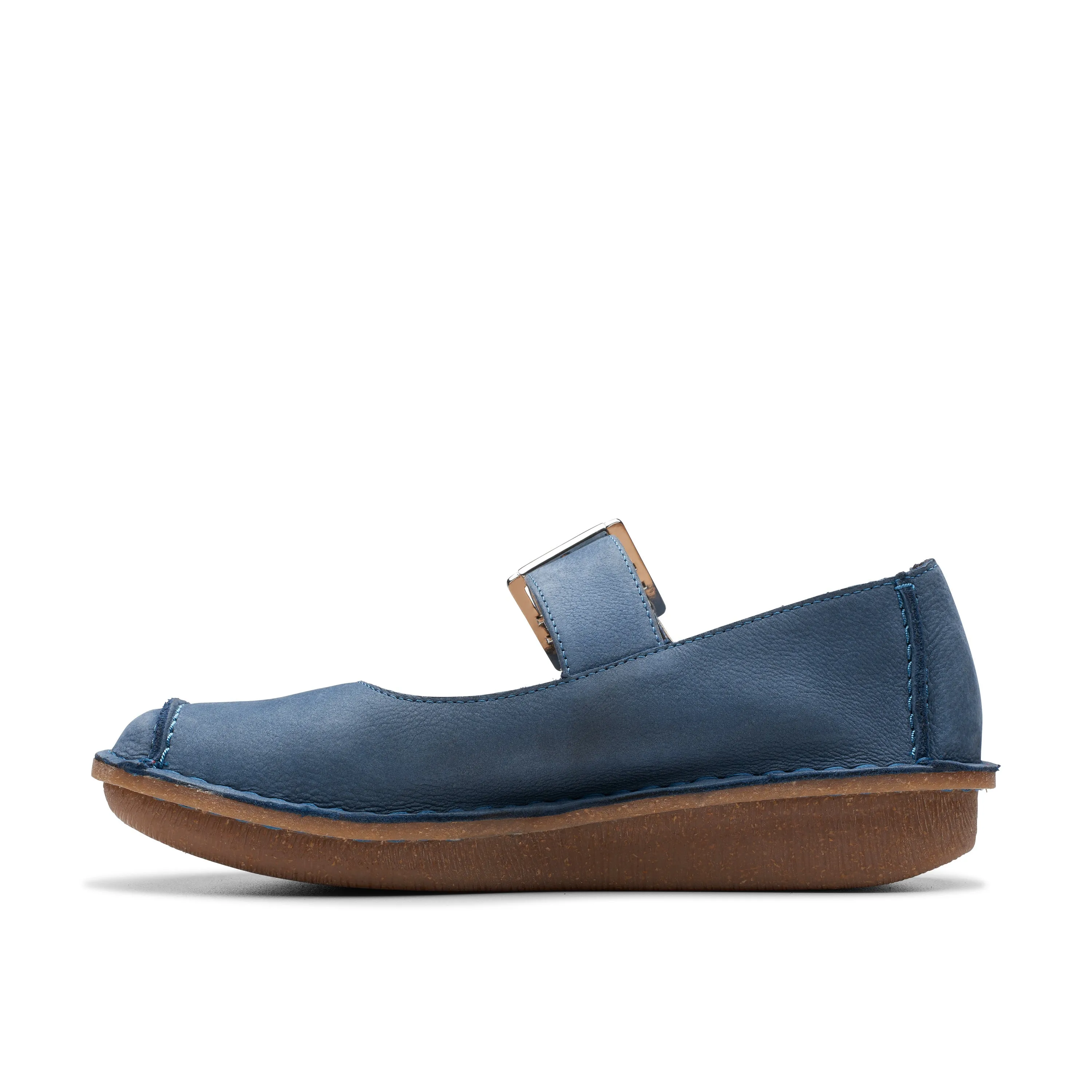 CLARKS | ZAPATOS CASUAL MUJER | FUNNY BAR BLUE NUBUCK | AZUL