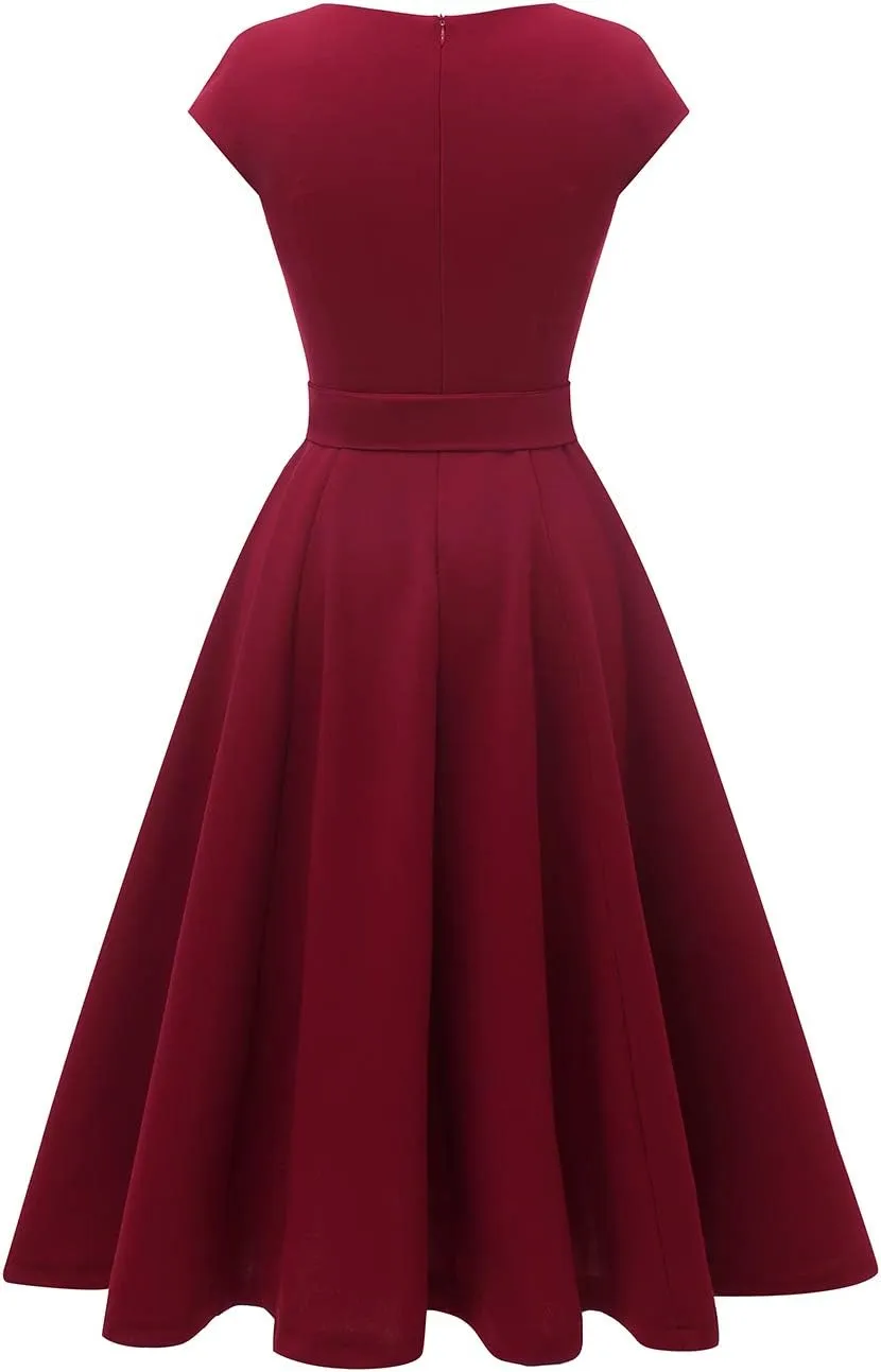 DRESSTELLS Women's Cocktail Dresses, Formal Wedding Guest Church Modest Graduation Party Prom Dress 2025