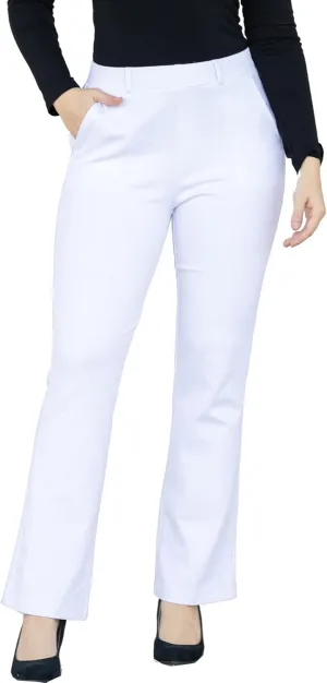 Marycrafts Women's Pull On Stretch Yoga Straight Dress Work Pants 29" /31"/33"