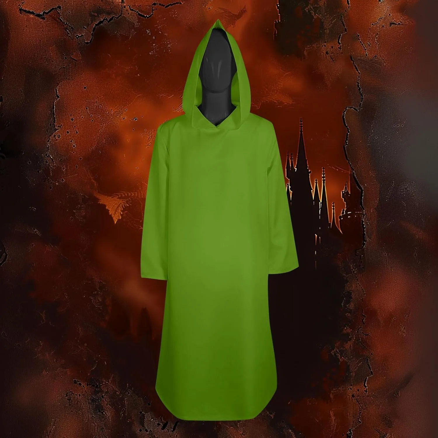 Medieval Cloak Renaissance Costumes Adult Hooded Cape Vintage Hood Capelet Cloak Gothic Witch Wizard Cosplay Ponchos