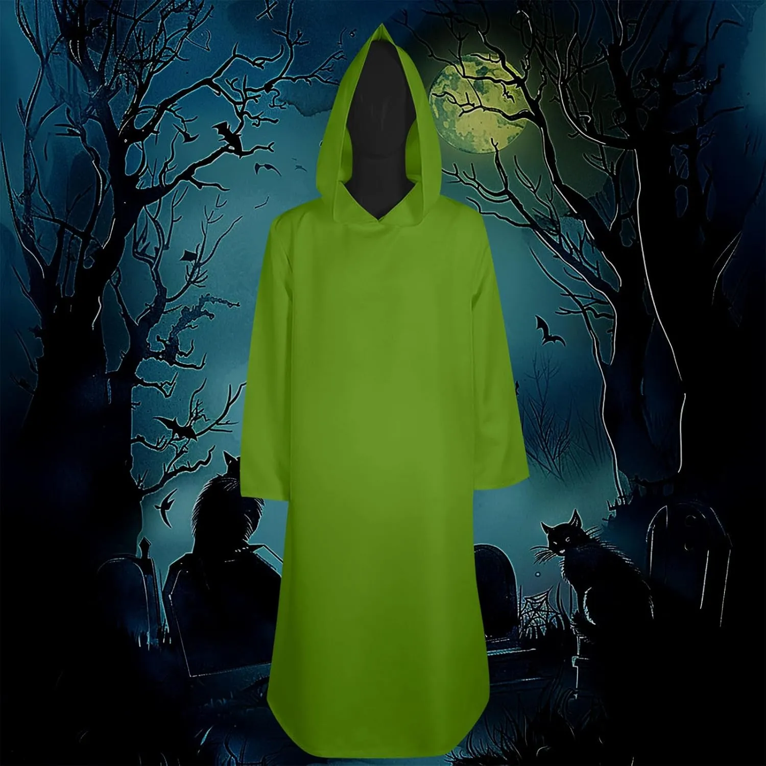 Medieval Cloak Renaissance Costumes Adult Hooded Cape Vintage Hood Capelet Cloak Gothic Witch Wizard Cosplay Ponchos