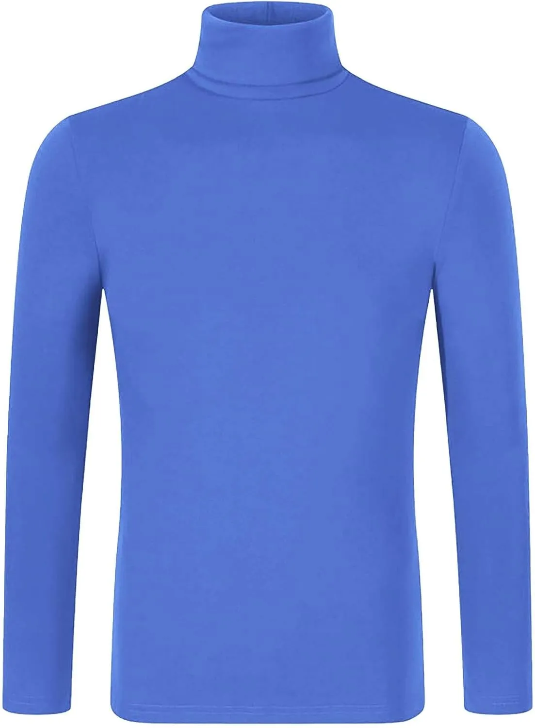 Mens Turtleneck Long Sleeve Shirts Turtle Neck Thermal Compression Shirts Stretch Warm Fleece Lined Tops Base Layer