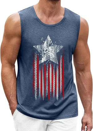 Mens Workout Shirts Top Shirt Fashion Casual Sports Beach Sleeveless Tops Fashion Loose Tanks Top Shirt Shirts For Men