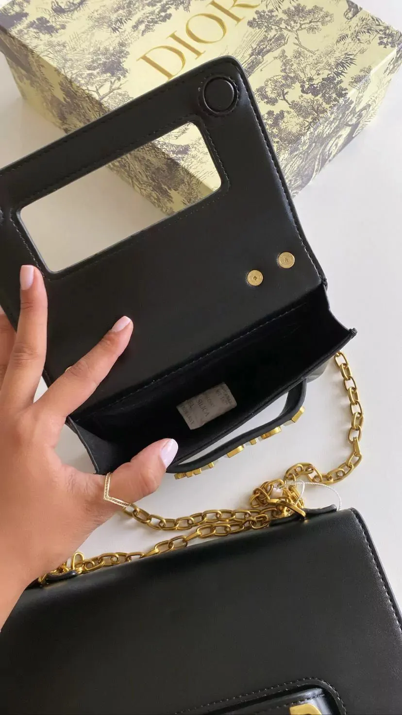 Mini J'Adior Chain Flap Bag