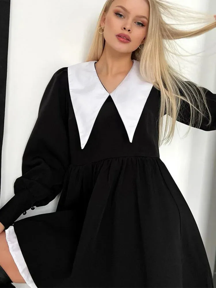 Night Girls Sexy Club Hot Splice Women's Mini Party Evening Folds Dress