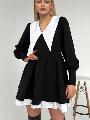 Night Girls Sexy Club Hot Splice Women's Mini Party Evening Folds Dress