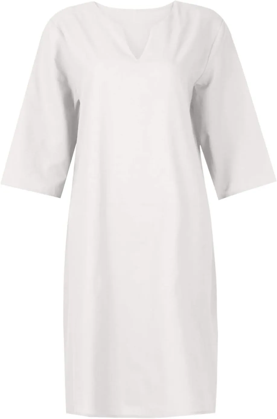 OIOLOYJM Plus Size Summer Dresses for Women 2025 Plus Size Dresses for Curvy Women 3/4 Sleeve Casual Boho Kaftan Dresses