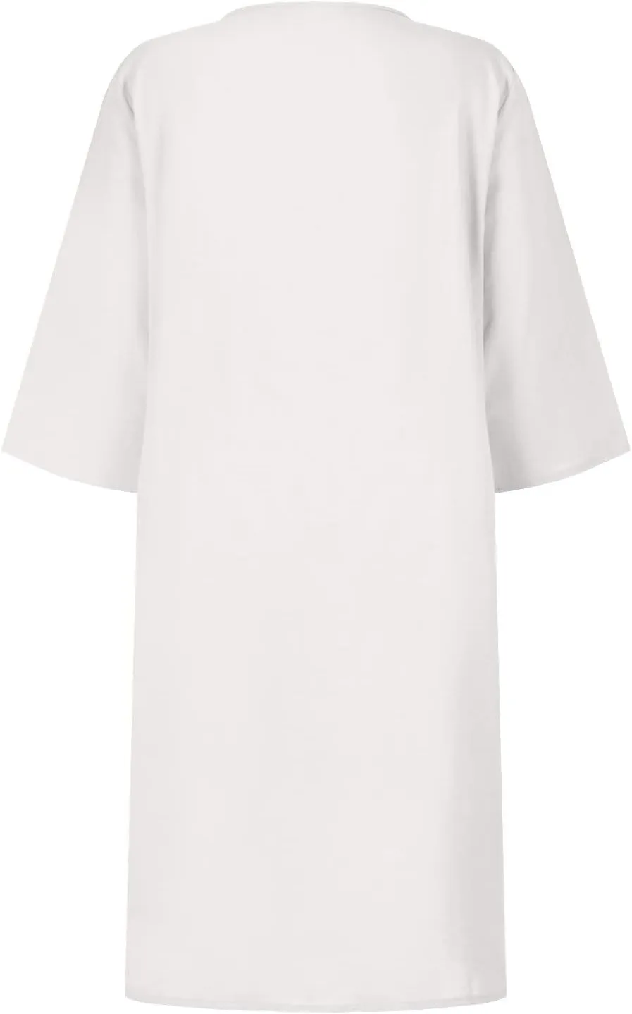 OIOLOYJM Plus Size Summer Dresses for Women 2025 Plus Size Dresses for Curvy Women 3/4 Sleeve Casual Boho Kaftan Dresses