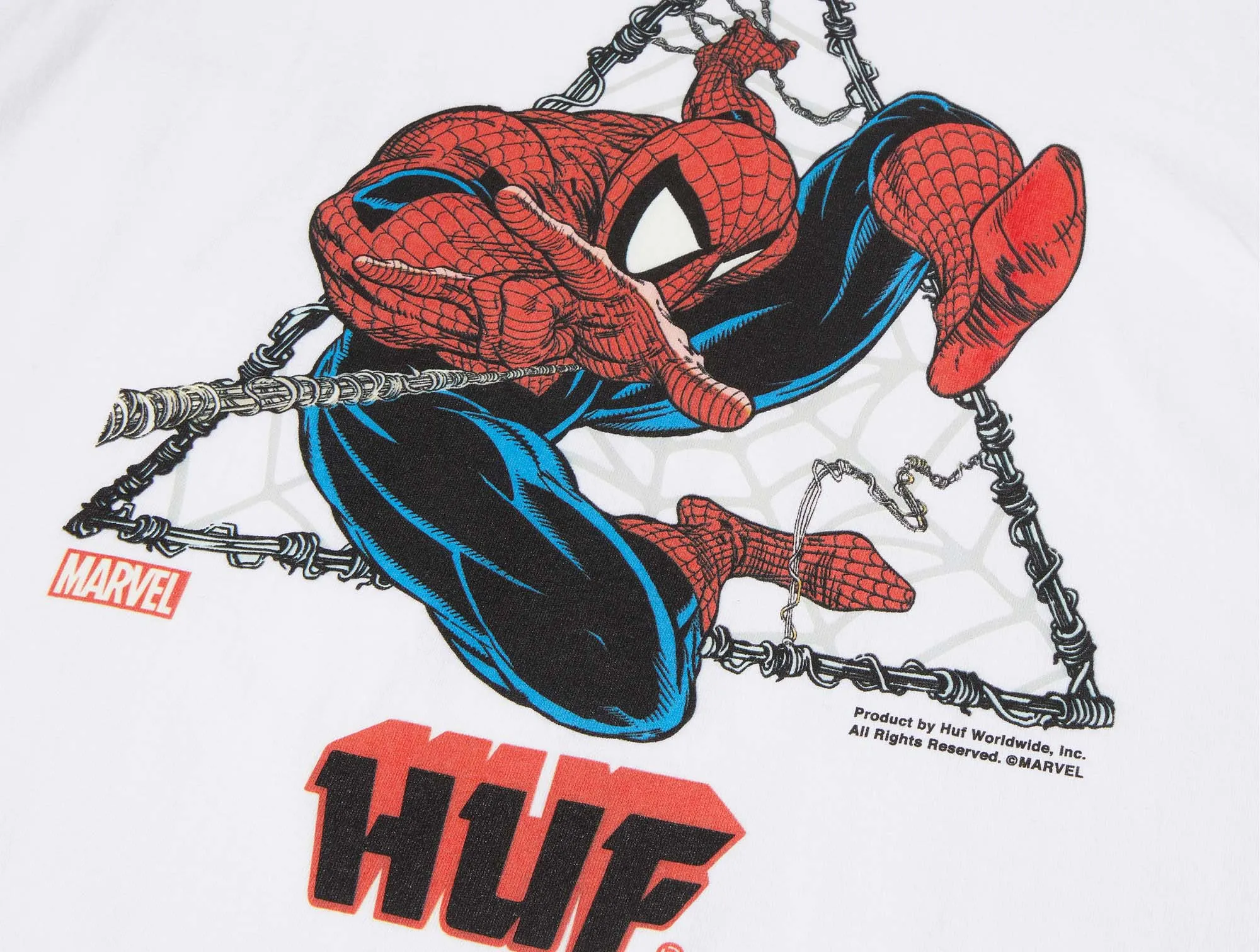 Polera Huf Thwip Triangle Unisex Blanco
