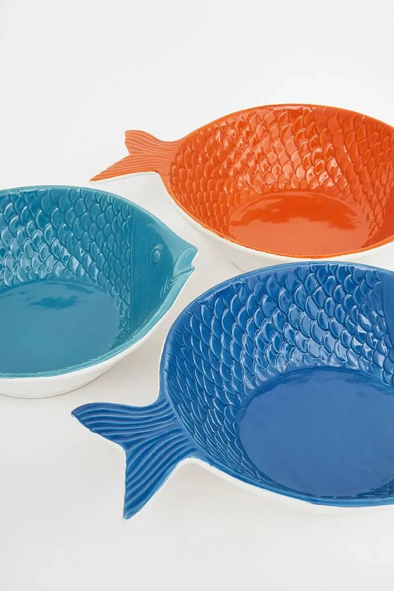 Set de 3 boles pez cerámica