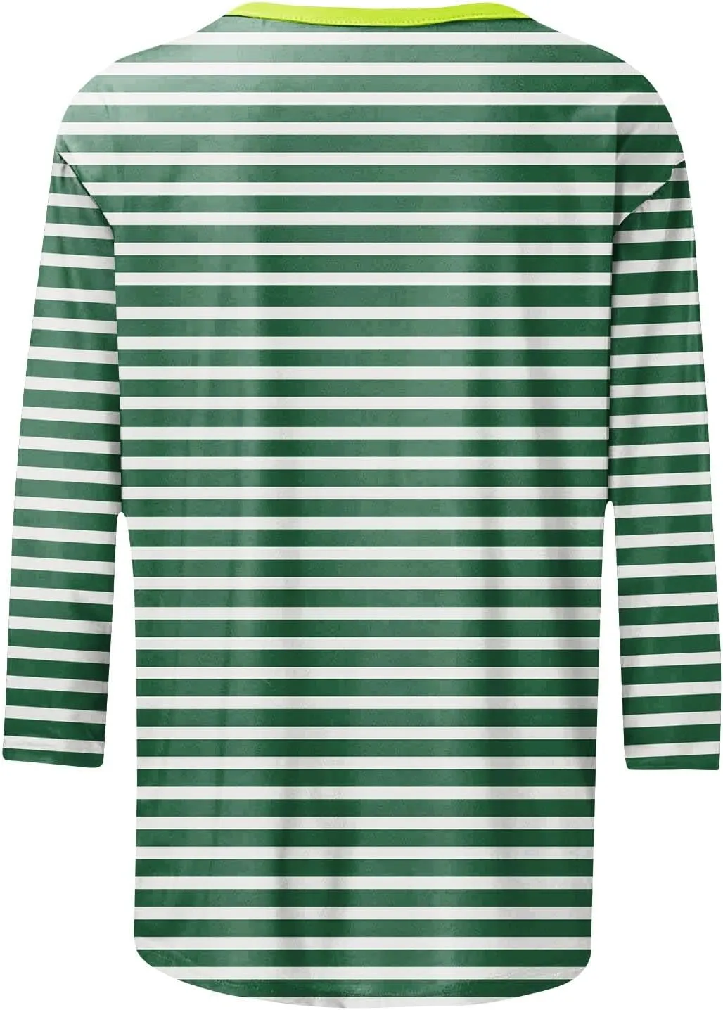 slqdgmryz 3/4 Length Sleeve Womens Tops Summer Three Quarter Striped Shirts Dressy Casual Printed Tunic Tops Women Blouses