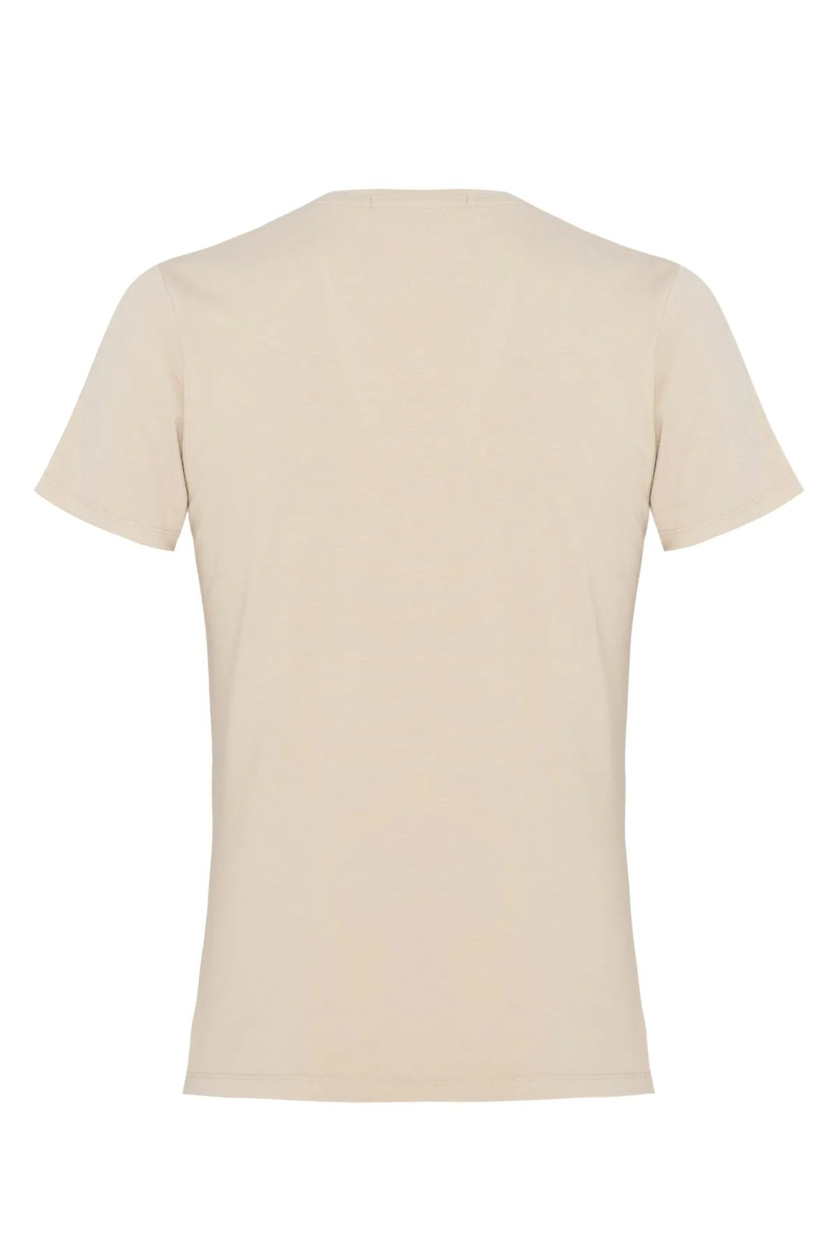 T-Shirt Ondas Bordada Gola V