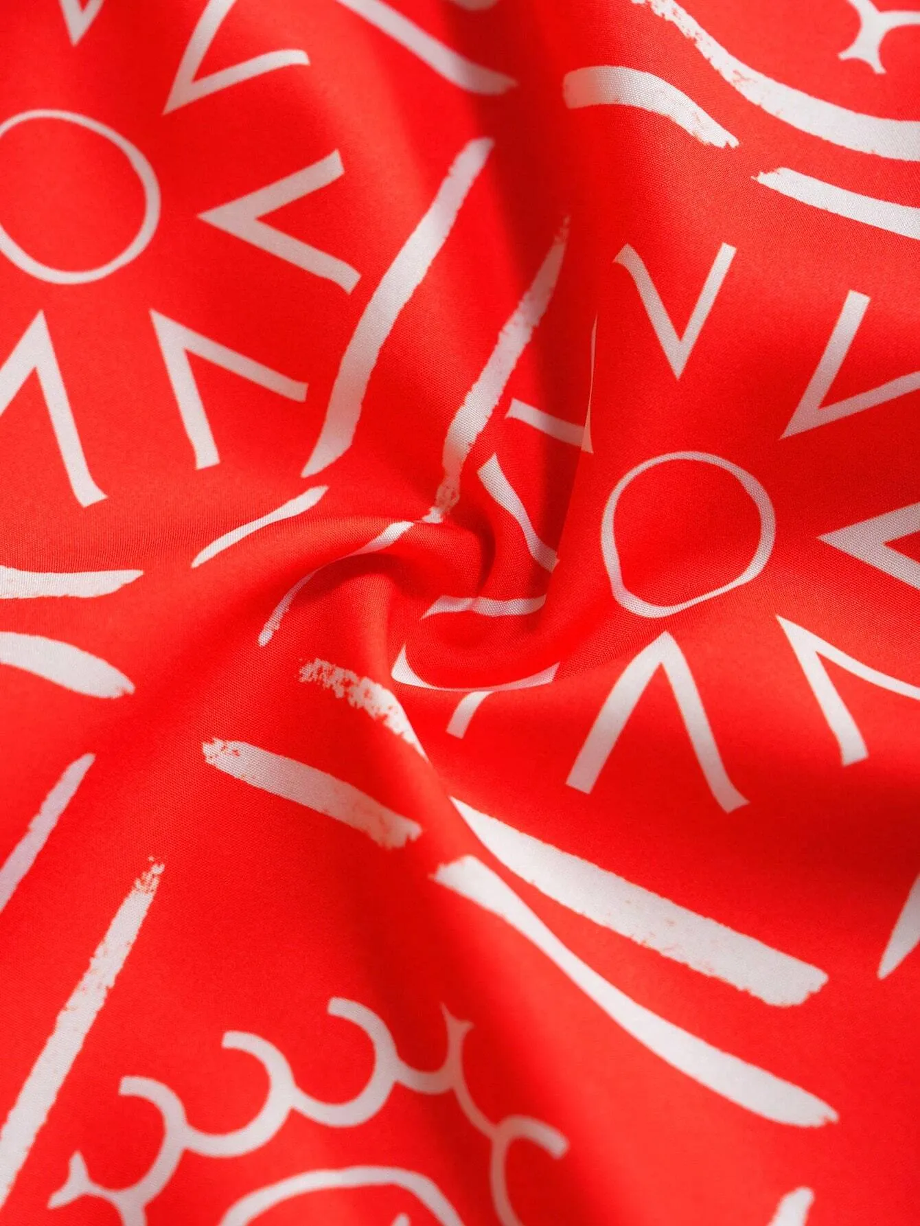 Vestido Casual Vermelho Com Decote Em V Plus Size - Estela