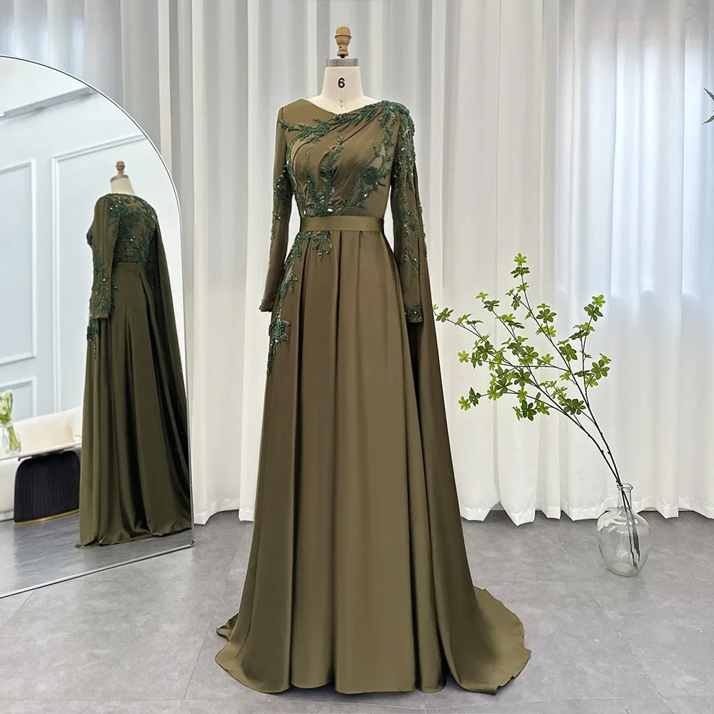 Vestido de Festa Luxuoso com Cristais em Padrão Floral - Modelo Especial