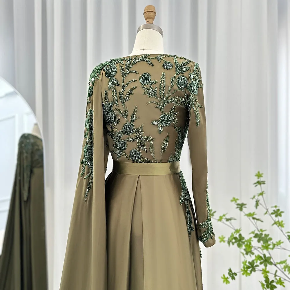 Vestido de Festa Luxuoso com Cristais em Padrão Floral - Modelo Especial