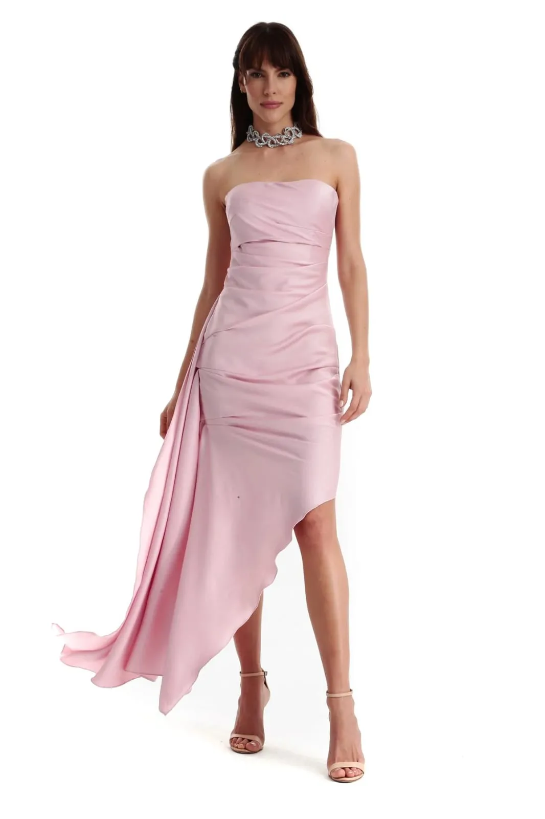 Vestido Fabiana Milazzo Rosa Zuri Tomara Caia