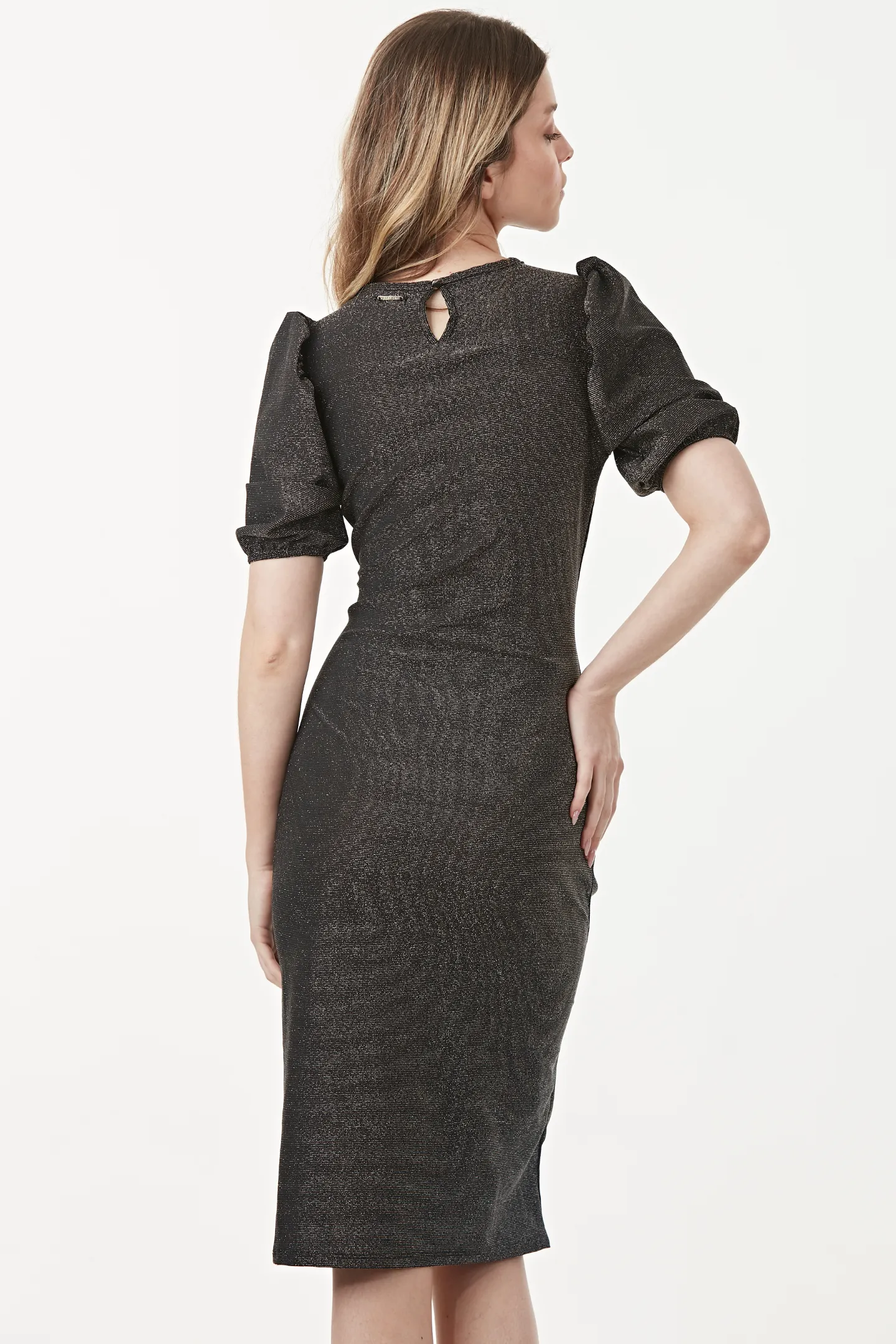 VESTIDO MIDI FRANZIDO