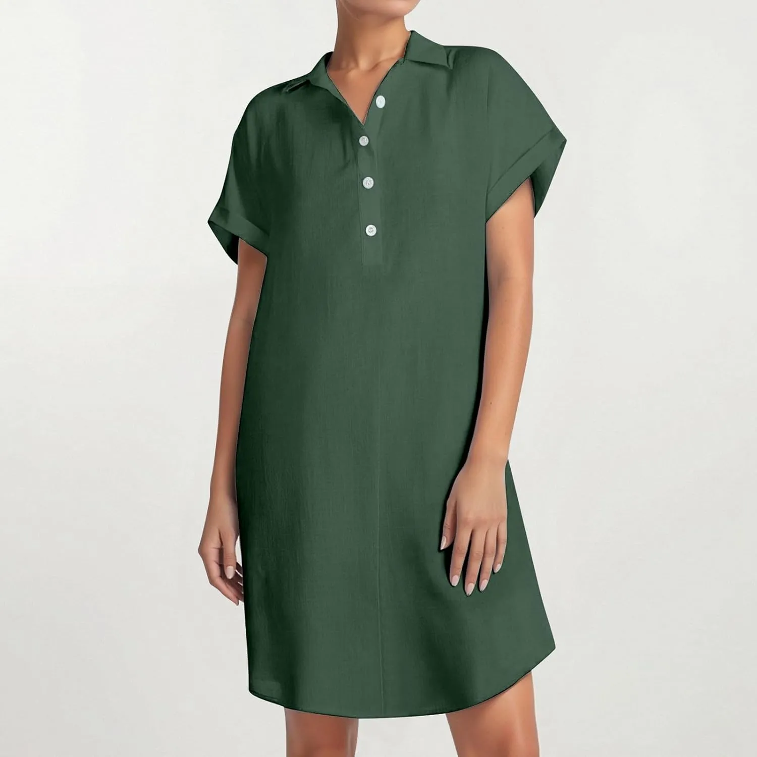 Womens Dresses 2025 Summer Short Dress Short Sleeve V Neck Tiered Sun Dresses Going Out Party Club Vacation Outfits